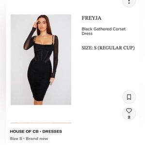 HOUSE OF CB DRESS NEVER WORN